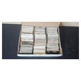 Large Collection of Sports Trading Cards in Storage Box