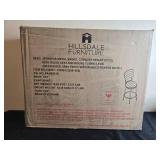 Hillsdale Furniture Jennings Metal Swivel Counter Stool with Wood Seat in Orig Box