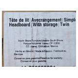 South Shore Twin Headboard with Storage in Orig Box