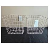Set of 2 Brightroom 11 Inch Wire Storage Bins