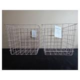 Set of 2 Brightroom 11 Inch Wire Storage Bins