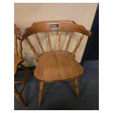 Pair of Wooden Windsor-Style Dining Chairs