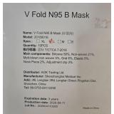 Box of V Fold N95 B Masks Size M - total qty unverified