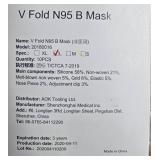 Box of V Fold N95 B Masks Size M by AOK Tooling Limited - total qty untested
