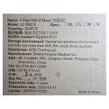 Box of V Fold N95 B Masks Size L NIOSH Certified - total qty unverified