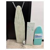 Ironing Board, Iron, Countertop Ironing Board, and Simplicity Pattern Cutting Board Set