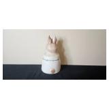 Set of 4 Vintage Animal Figurines w Lids - Cat, Bunny, Cow, and Dog