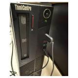 Lenovo ThinkCentre M Series Desktop Set with Monitor, Keyboard, Mouse, and Dell Speakers