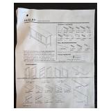 Huxley Large Sideboard Buffet with Two Doors and Three Drawers, 58 Inch Wide