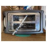 Household Assortment: Toaster, Holmes Fan, Cups, Book, Tray, Hardware, and More