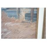 Framed Canvas Windmill Painting. Snistler 20"x 24"