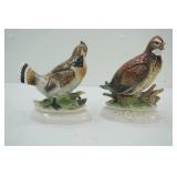 Ceramic Birds. Ruffed Grouse. Bobwhite