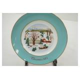 Vintage Avon Christmas Collectible Plates (4ct) 1970s