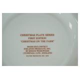 Vintage Avon Christmas Collectible Plates (4ct) 1970s