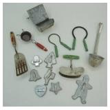 Vintage Kitchen Utensils & Vintage Small Bird Feeder