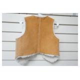 Vintage Kids Suede and Sherpa Vest