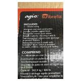 Agio Woven Patio Swing with Canopy and Sunbrella Fabric