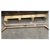 Wood and Glass Display Cabinet with Double Doors and Removable Leg base