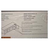 Wood and Glass Display Cabinet with Double Doors and Removable Leg base