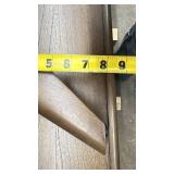 Wood and Glass Display Cabinet with Double Doors and Removable Leg base