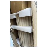 42 in Nearly Natural Artificial Fern Floor Plant with Ribbed Planter 24 in height