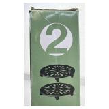 Inside Outside Garden Steel Plant Caddy 2 Pack with Casters