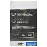 Ove Joakim 3-Light Vanity Fixture with Black Finish and LED Bulbs