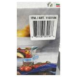 18-Piece Glass Food Storage Container Set with Snap Lids