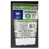 Set of 3 Greenmade 27 Gallon Professional Grade Storage Box with Snap-Tight Lid