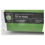 Hunter 52in Anza Ceiling Fan with Reversible Blades and LED Light Kit