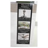 Hunter 52in Anza Ceiling Fan with Reversible Blades and LED Light Kit