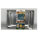 Nordic Ware Naturals 3-Piece Aluminum Baking Sheet Set