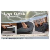 Lap Desk with Removable Knit Cover and Memory Foam