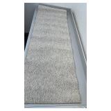 Off the Loom Beige Runner Rug 2 ft x 7 ft Soft and Durable