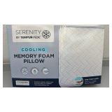 Set of 2 Serenity by Tempur-Pedic Cooling Memory Foam Pillows Standard Size