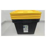 Set of 3 Greenmade 27-Gallon Heavy-Duty Storage Totes with Lid