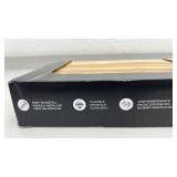 Vision Home Set of 2 Acacia Wood Floating Shelves - small chip in corner