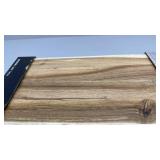 Vision Home Set of 2 Acacia Wood Floating Shelves - small chip in corner