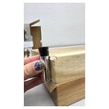 Vision Home Set of 2 Acacia Wood Floating Shelves - small chip in corner