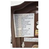 Pair of Outdoor LED Wall Mount Lanterns Black Metal Glass 16 x 9 Inch - used condition