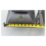 Pair of Outdoor LED Wall Mount Lanterns Black Metal Glass 16 x 9 Inch - used condition