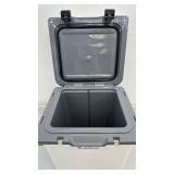 Coho White Rotomolded Cooler with Handle and Drain Plug