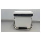 Coho White Rotomolded Cooler with Handle and Drain Plug