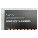 Artika Sonolok Sound-Absorbing Slatted Panel Kit, Walnut, 4-Panel Pack