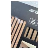 Artika Sonolok Sound-Absorbing Slatted Panel Kit, Walnut, 4-Panel Pack