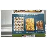 Nordic Ware Naturals 3-Piece Aluminum Baking Sheet Set