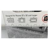 Extra-Large Area Rug 9 ft 8 in x 13 ft 7 in Gilbert Medallion Gray