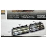 Vision Home Set of 2 Acacia Floating Shelves 24 in