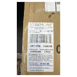 Stakmore Set of 2 Folding Chairs Fruitwood with Karla Shell Upholstered Seat