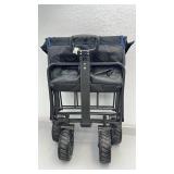 Folding Utility Wagon with Brakes, 350 lb Capacity